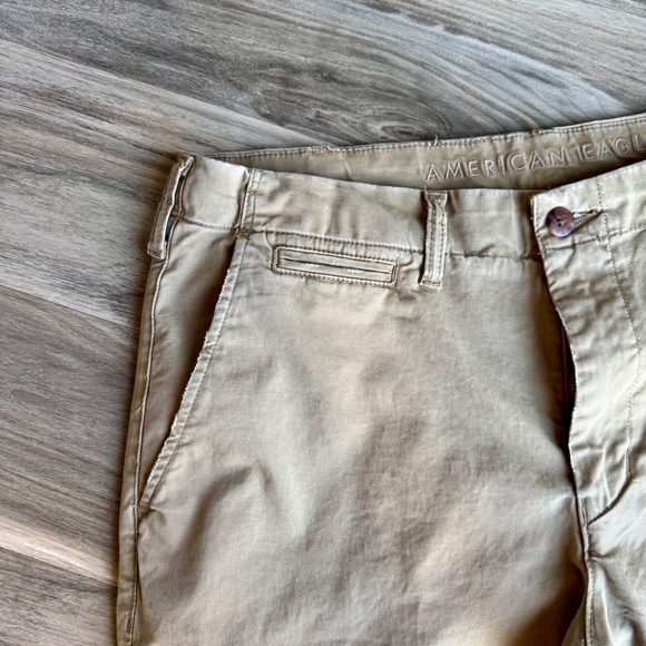American Eagle Original Straight Flex Lived-In Khaki Pants 34x30 – Classic Beige - Picture 4 of 16